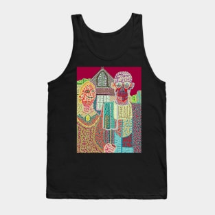 Zombie American Gothic Tank Top